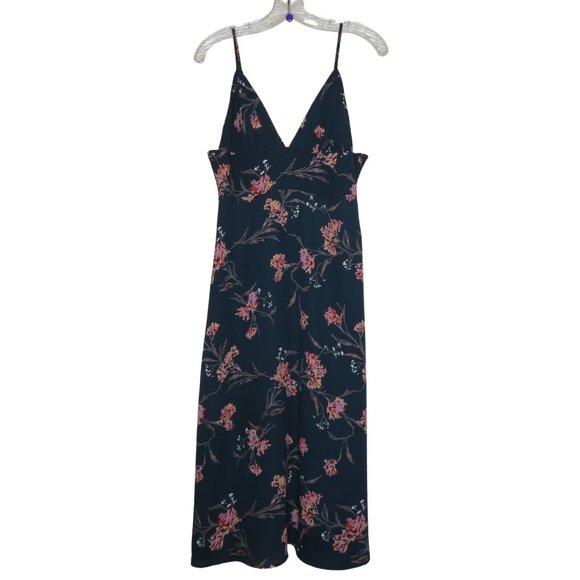 No Rest for Briget Arrays Slip Dress M Blue Floral Midi Lined NWT Discontinued - Picture 11 of 16